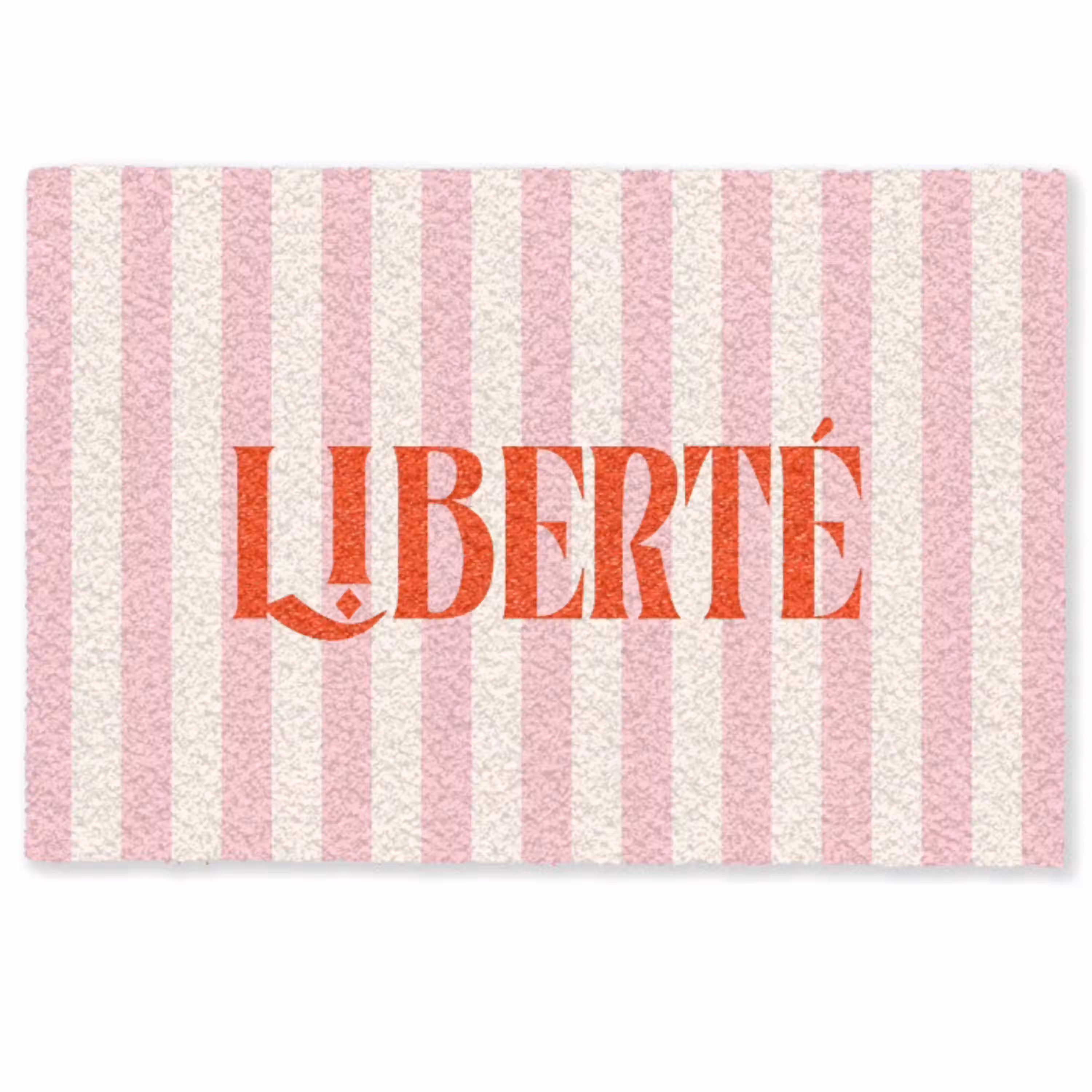 Zachtroze - Rood - Strepen - Liberté Deurmat klein -zkaufland3d