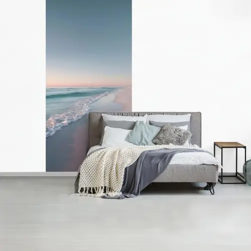 Kustlijn - Pastel - water fotobehang vinyl groot -slaapkamer