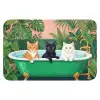 Badkamer - Kattenparade - Kleurrijk WCmat klein -3d