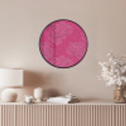 Pioenrozen - Energiek - Roze Fotolijst rond zonder passe partout klein 856 -sfeer3