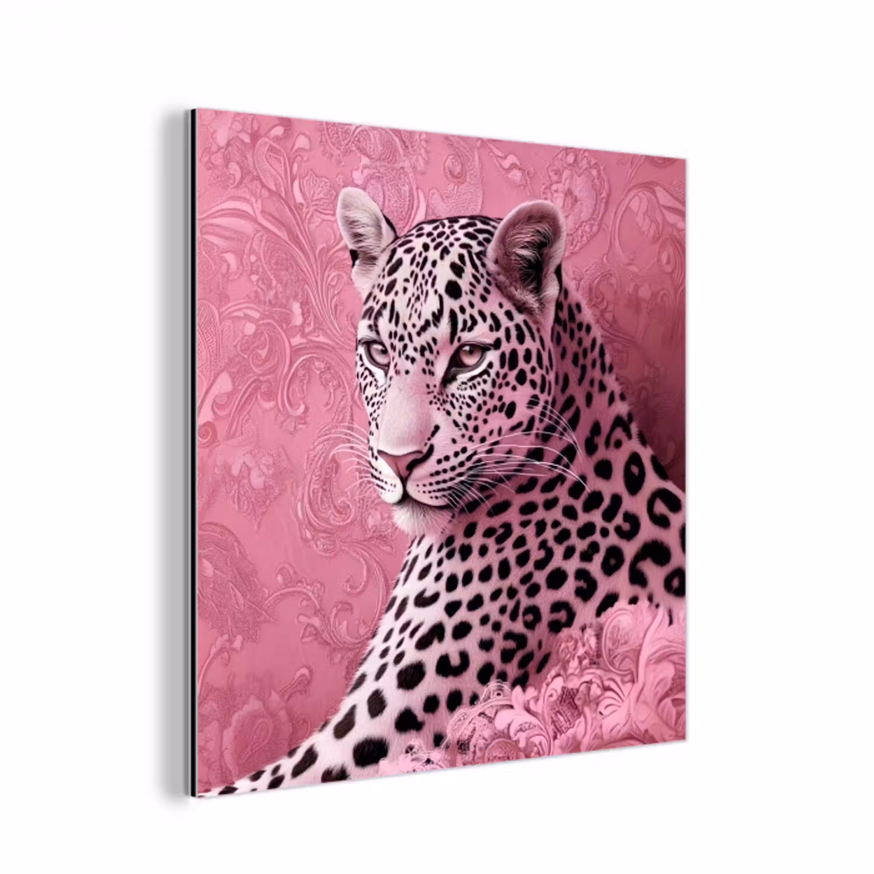 Panter - Luxe - Roze aluminium wit klein -3d