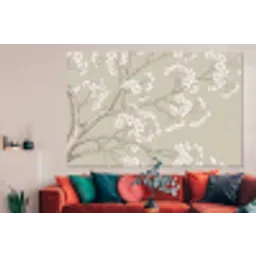 Sereen - Bloesem - Wit forex 5mm xxl -woonkamer
