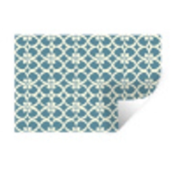 Patroon - Symmetrisch - Blauw Muursticker klein 286 -3d