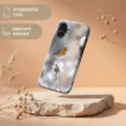 Roodborstje - Gedroogde bloem - Sneeuw - Winter - Vertederend Toughcase MagSafe Apple iPhone 17 klein -USP_RandenV_DE