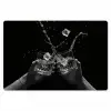 Whickyglazen - Ijs - Spetters - Zwart Placemat vinyl groot -zzsfeer1_Kitchenyeah-website