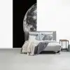 Close-up - Maan - Wit - Textuur fotobehang vinyl groot -slaapkamer