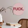 Statement - Krachtig - Roze Akoestische PET Vilt - Rond klein -sfeer3