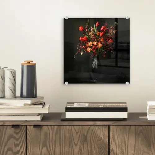 Bloemen - Takken - Boeket plexiglas 5mm klein -sfeer1