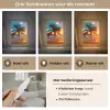 Palm - Zonsondergang - Horizon - Strand - Zee - Tropisch Light Box met kabel (Tafellamp) klein -USP_lichtkleurNL