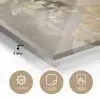 Gezicht - Vrouw - Bladeren - Goud plexiglas 5mm klein -sfeer2