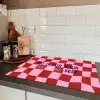 Furture - Geblokt - Rood Inductie beschermer vinyl 3mm klein -sfeer3