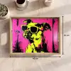 Hond - Zonnebril - Roze - Art Dienblad Rechthoek middel -USP_Formaat