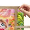 Kitten - Flamingo - Bloemen Light Box met batterij (Wandlamp kind) middel -USP_websiteprintNL
