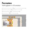Stapel - Vormen - Geblokt - Oranje Muismat XXL klein -sfeer5