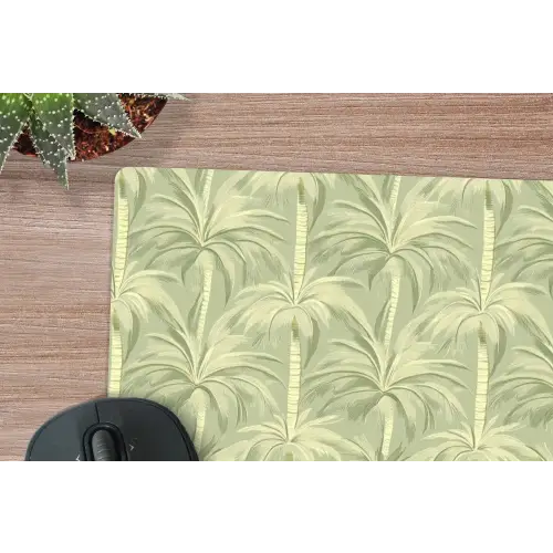 Palmwoud - Tropisch - Groen muismat rubber klein 262 -closeup