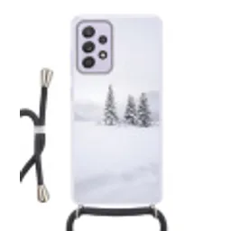 Fijnsparren - Sneeuw - Winter - Landschap - Stilte Hoesje Samsung Galaxy A52 5G met koord klein -3d