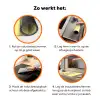 Vogels - Cirkel - Geel - Beweging Inductie beschermer vinyl 3mm klein -zzzzzzz-td-werking