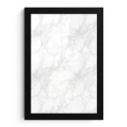 Minimalistisch - Wit - Grijze aders fotolijst zwart zonder passe partout klein 224 -3d