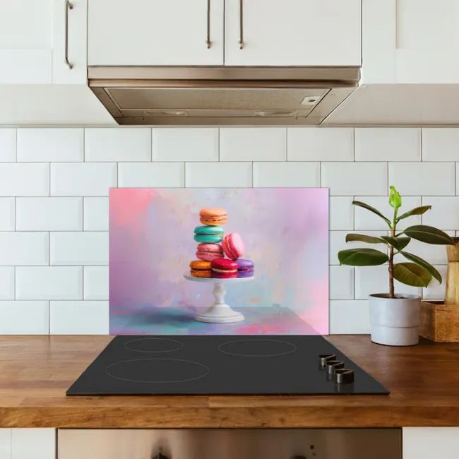 De keukenwand als eyecatcher met handgemaakte Friese witjes - achterwand - keuken