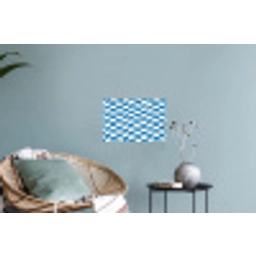 Golvend - Patroon - Blauw Muursticker klein 286 -plant