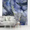 Marmer - Goud - Abstract - Blauw fotobehang vinyl groot -woonkamer