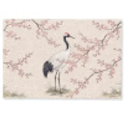 Aziatisch - Kraanvogel - Beige Deurmat klein -zkaufland3d