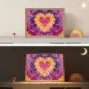 Tie dye - Hartvorm - Vlammen - Oranje Light Box met batterij (Wandlamp kind) middel -sfeer3_kind