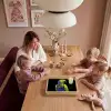 Papegaai - Veren - Opvallend - Groen Dienblad Rechthoek middel -sfeer4
