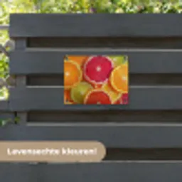 Fruit - Kleurrijk - Close up tuinposter los doek klein -sfeer3