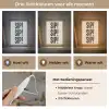 Japandi - Zwart - Decoratie - Vintage Light Box met kabel (Wandlamp) klein -USP_lichtkleurNL