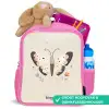 Vlinder in neutrale pastel kleuren Kinderrugzak - Roze middel -inhoud_NL