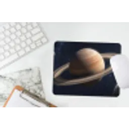 Planeten - Saturnus - Ruimte muismat rubber klein -witbureau