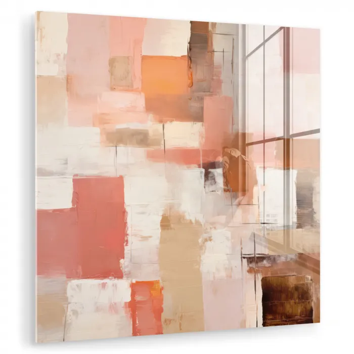 Kunst - Roze - Abstract plexiglas 5mm klein -zzzproduct_nieuw