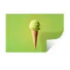 Hoorntje - Schepijs - Groen Muursticker klein -3d
