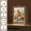 Potten - Kruiden - Hout Light Box met kabel (Tafellamp) klein -USP_NL