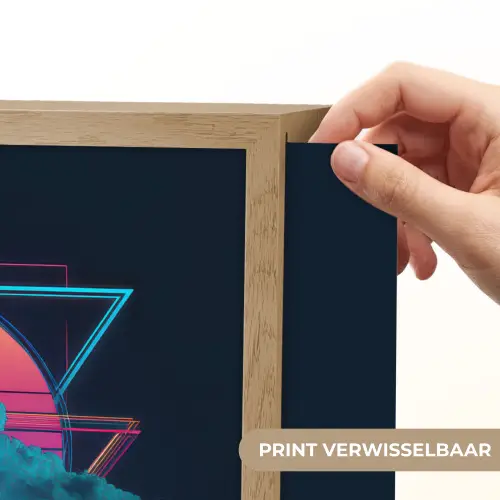 Wolk - Bliksemschicht - Driehoeken - Lijnen Light Box met batterij (Wandlamp) middel -USP_websiteprintNL