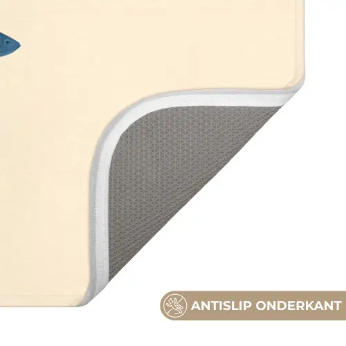 Vissen - Minimalistisch - Blauw WCmat klein -USP_AntislipNL