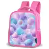 Schelpen - Paars - Blauw - Patroon Kinderrugzak - Roze middel -schuin