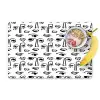 Gezicht - Zwart - Lijnen - Artistiek Placemat vinyl groot 368 -zzzproduct_Kitchenyeah-website
