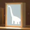 Dino - Brachiosaurus - Dinosaurus - Blauw Light Box met kabel klein -zzz_3d_website