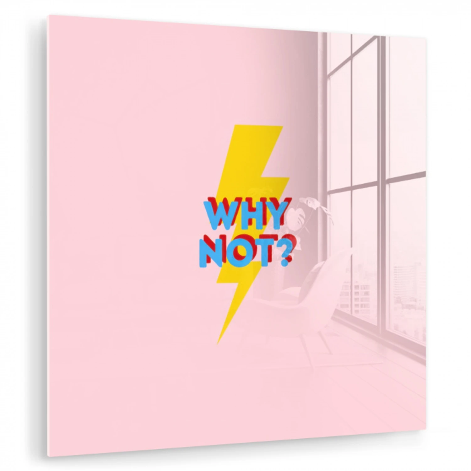 Why not - Bliksem - Roze plexiglas 5mm klein -zzzproduct_nieuw