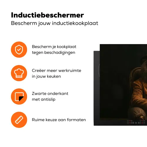 Bril - Leeuw - Bank - Hoed Inductie beschermer vinyl 3mm klein -zzzzzzz-td-ups