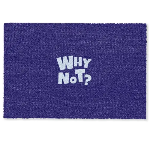 Blauw - Why not - Minimalistisch Deurmat klein -zkaufland3d