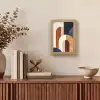Abstract - Vormen - Donkerblauw Light Box met kabel (Tafellamp) klein -sfeer2