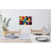 Vormen - Stippen - Kleurrijk Muursticker klein -eettafel