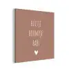 Quotes  - Spreuken - Huisje boompje beestje aluminium wit klein -3d