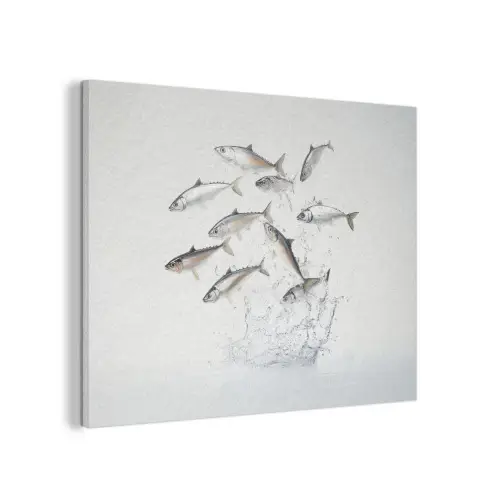 Vissen - Water - Wit PET vilt klein -3d
