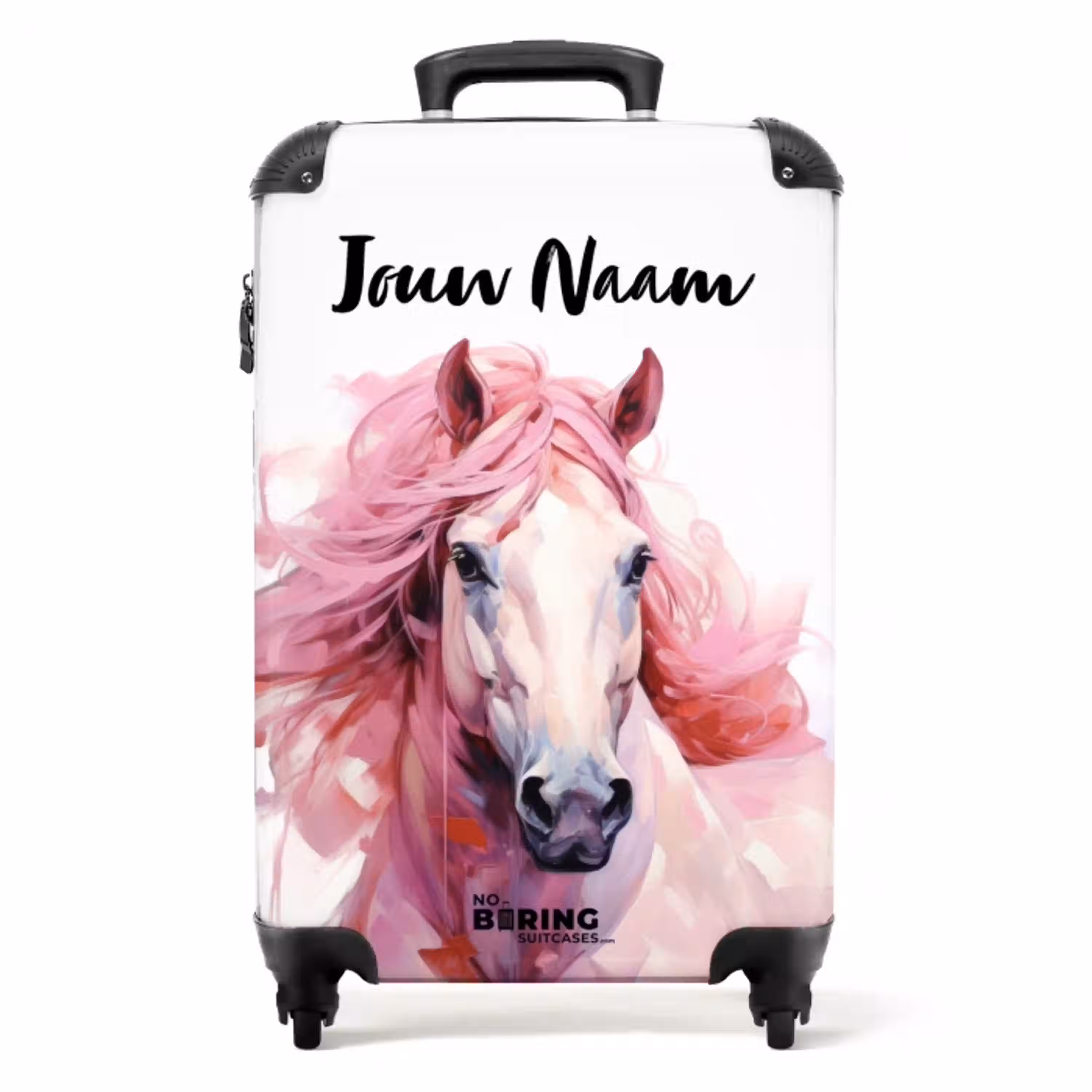 Pastel Praalpaard NBS - Handbagage koffer - Kinderen Unisex middel -productfoto_recht