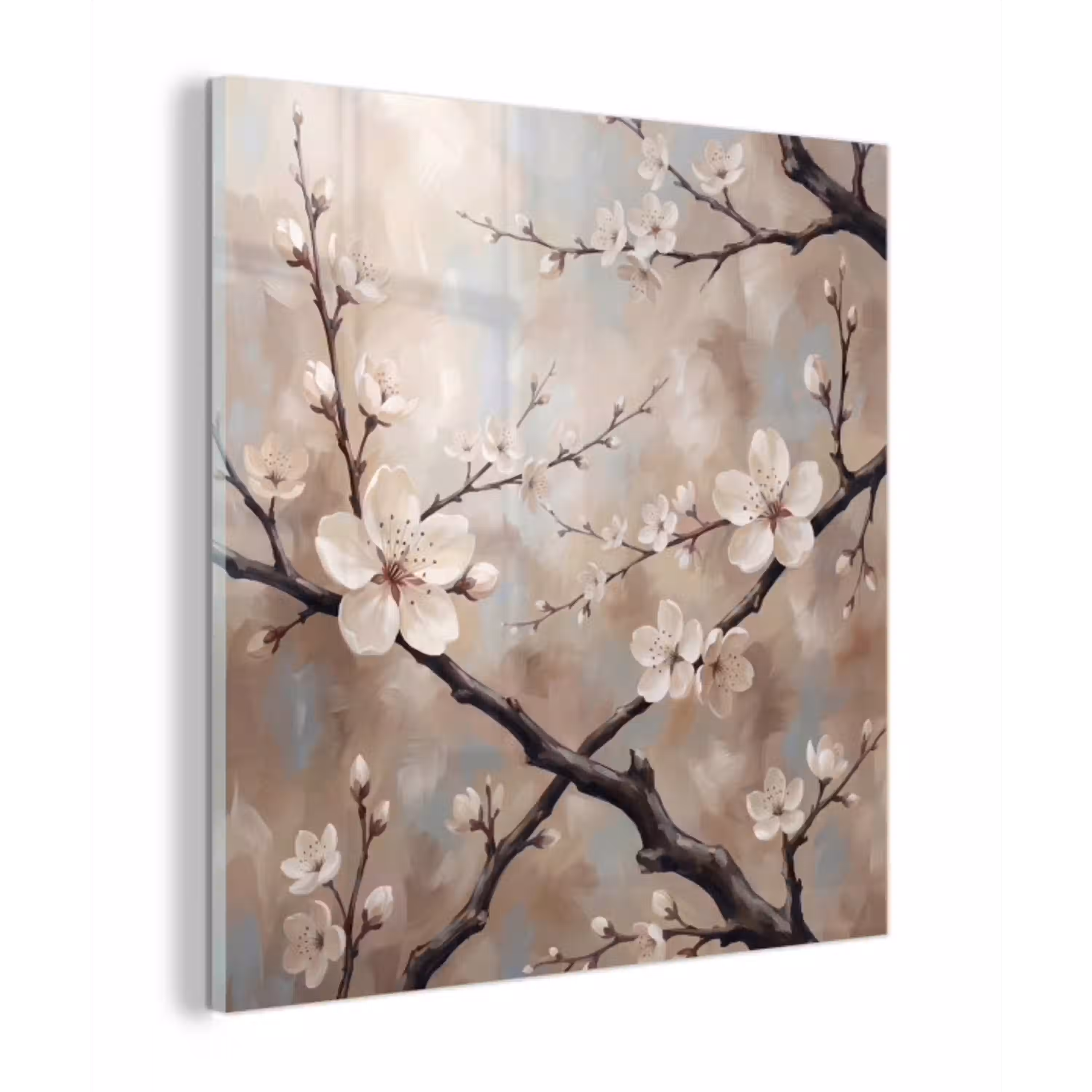 Bloesem - Takken - Schilderij - Beige - Serene plexiglas 5mm klein -z3d