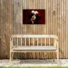 Vrouw - Kersen - Slagroom Tuinposter op houten frame 2 cm dik klein -sfeer4